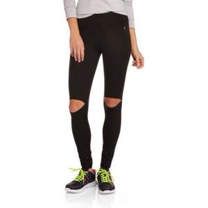 Danskin Now Junior Leggings with Cut Out Knee